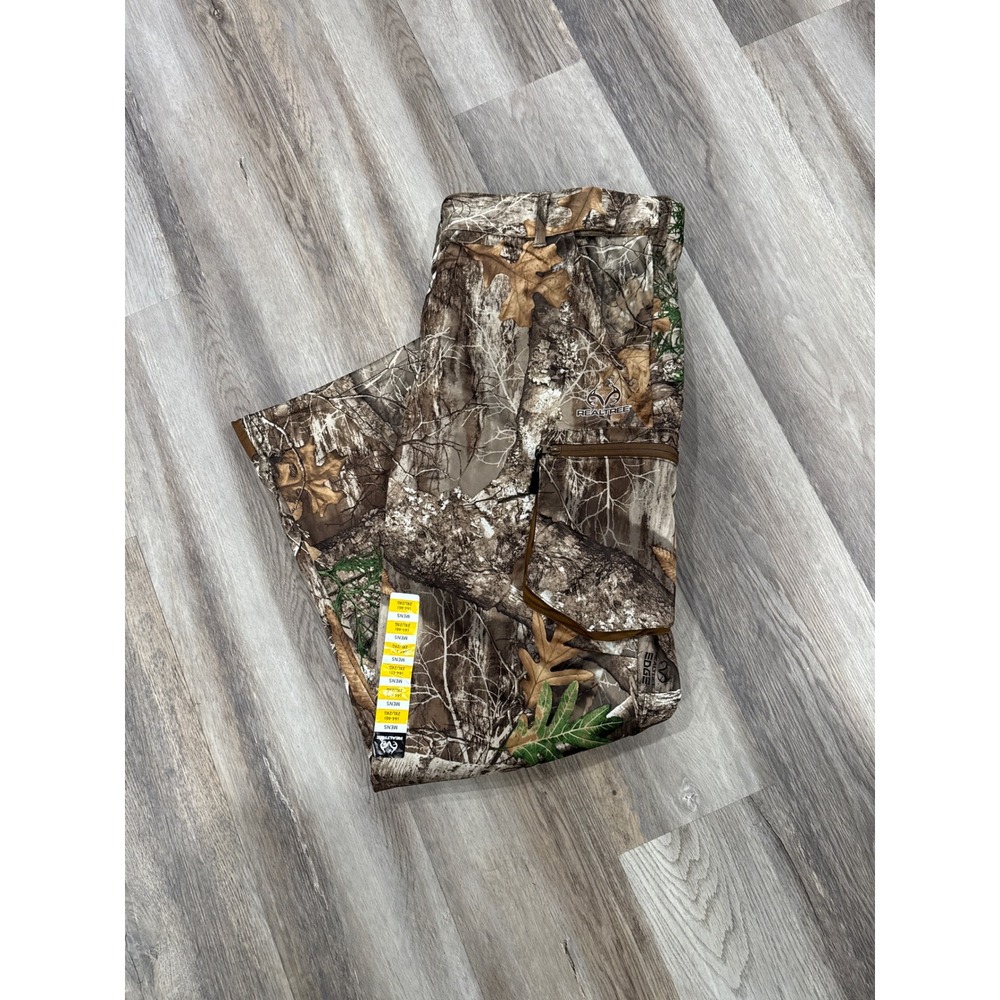 Realtree Edge Camo Cargo Pants Mens 2XL Hunting Fleece Lined TP10020 Camouflage